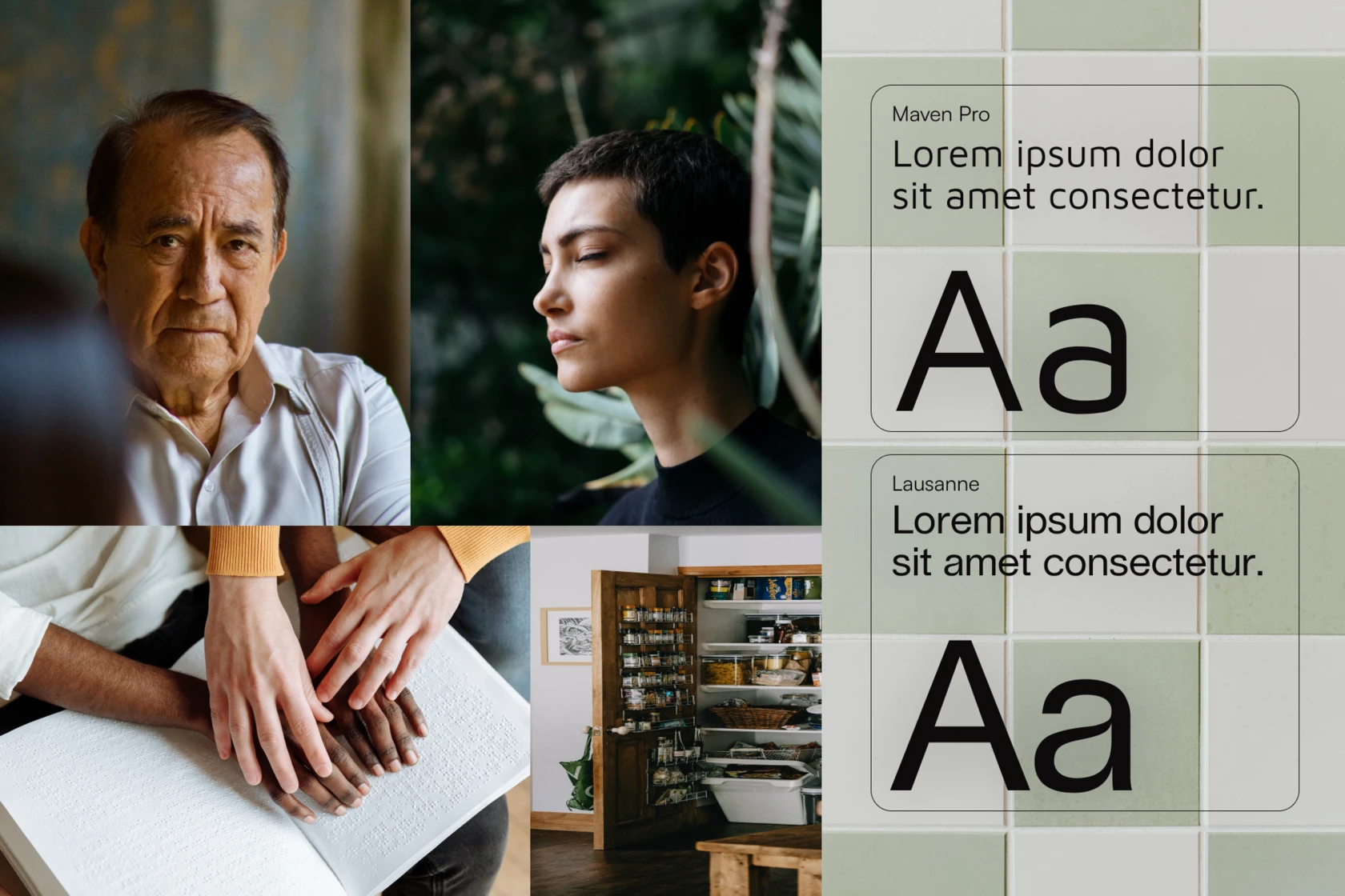 Bildsprache und Typografie des acht Magazins