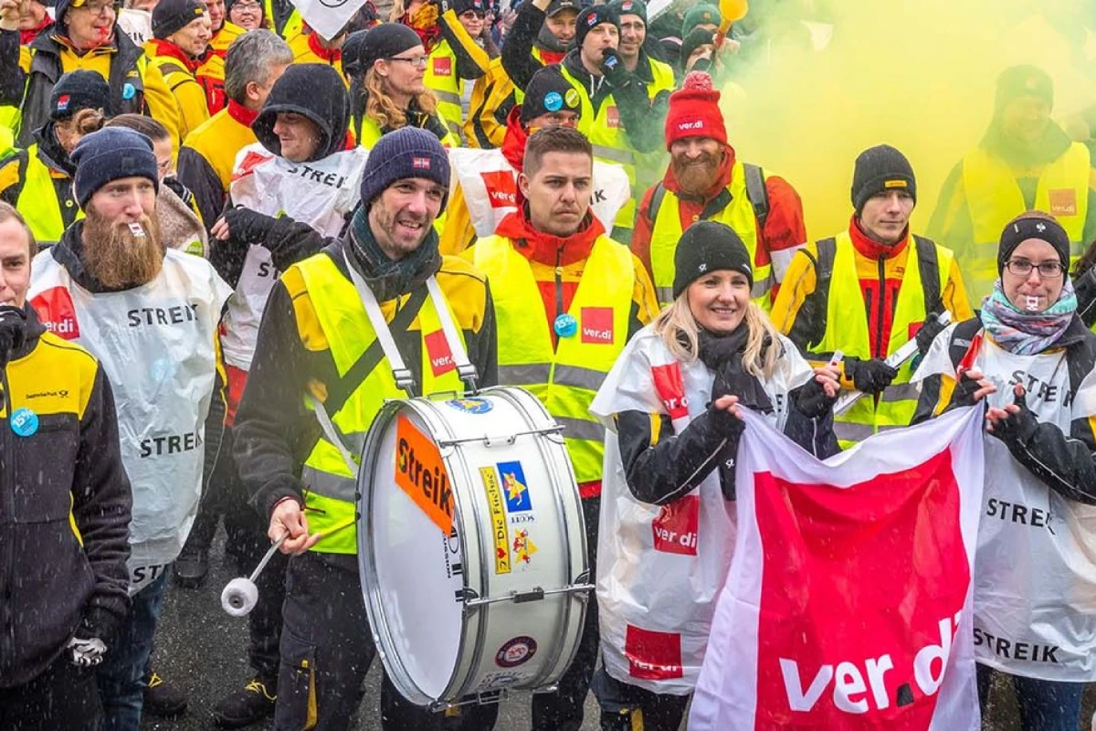 Foto von einem ver.di Streik