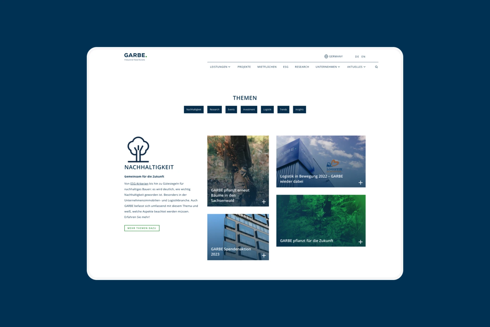 GARBE Industrial Real Estate Corporate Logistic Magazine