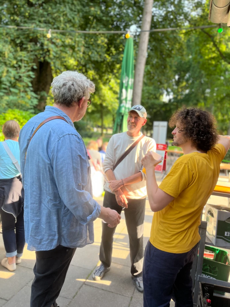 Mitarbeiter von format h beim Sommerfest 2025 im Stadtpark Hamburg